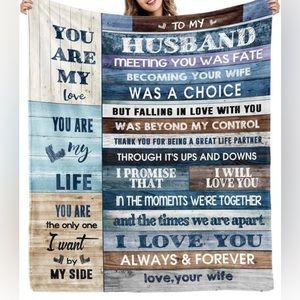 Blanket for Husband / Anniversary / Birthday Gift